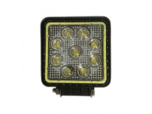 LED-es munkalámpa helyzetjelzővel 9-32V (9LED-27W)